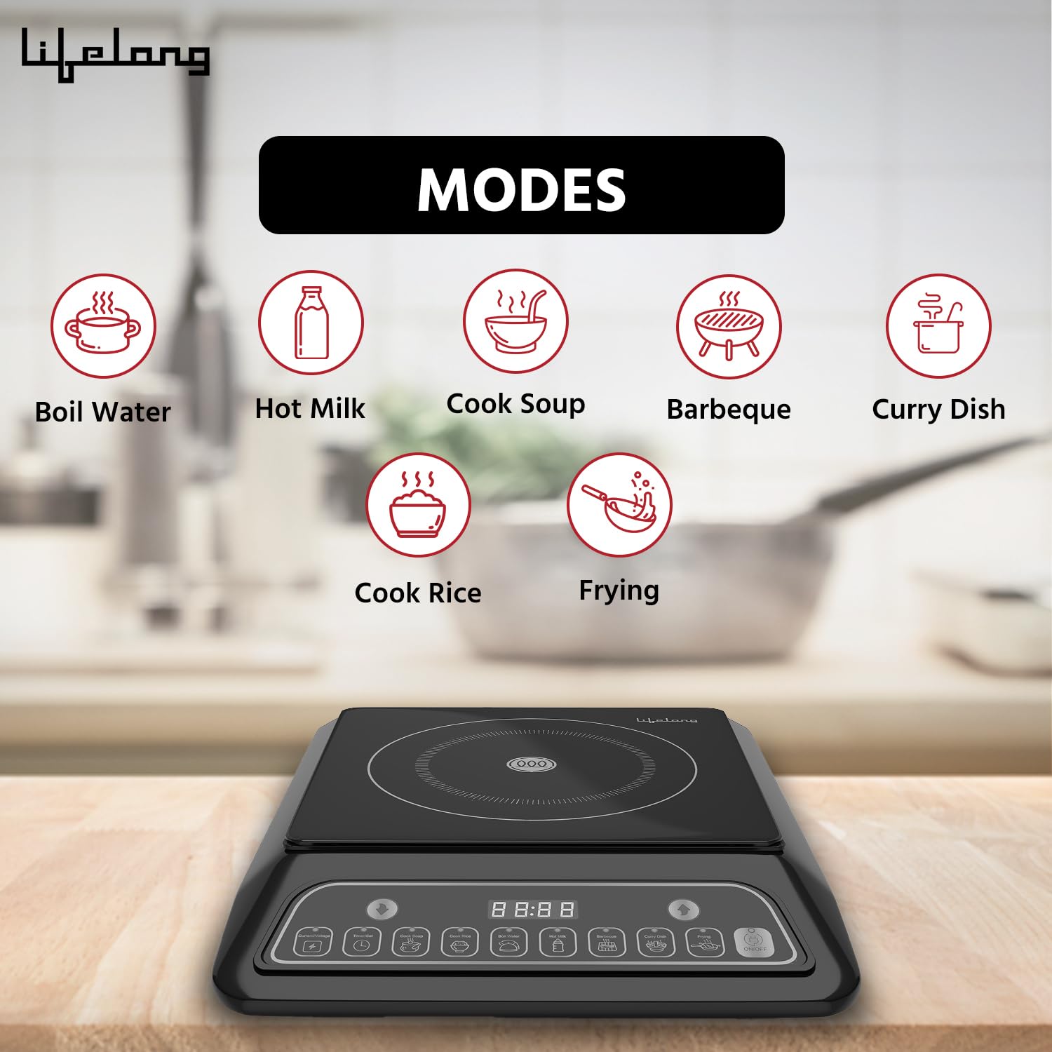 Lifelong 2000 Watt Radiant Induction Cooktop